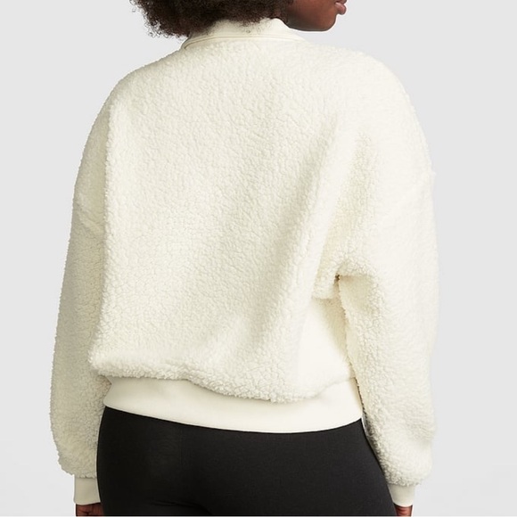 NWT Victoria’s Secret PINK Cozy Fleece Half-Zip Pullover, XXL - Picture 6 of 12